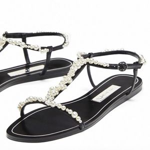 Zara Luxury Pearl Sandals